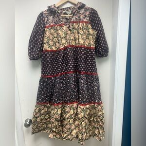 RARE 70s Vintage Young Edwardian Cottagecore Dress